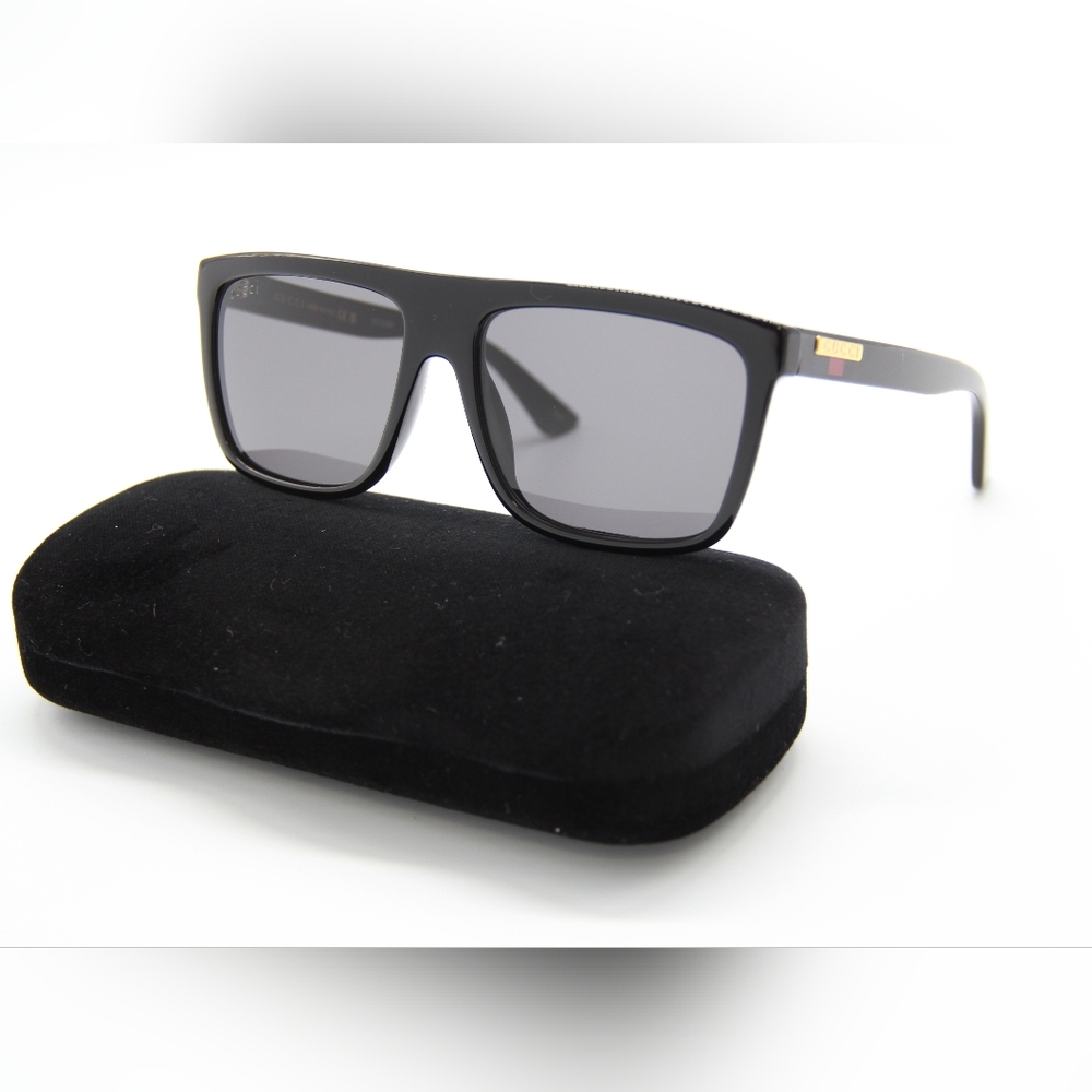 NEW GUCCI SUNGLASSES GG0748S 001 BLACK MEN GUCCI EYEWEAR - Picture 2 of 13